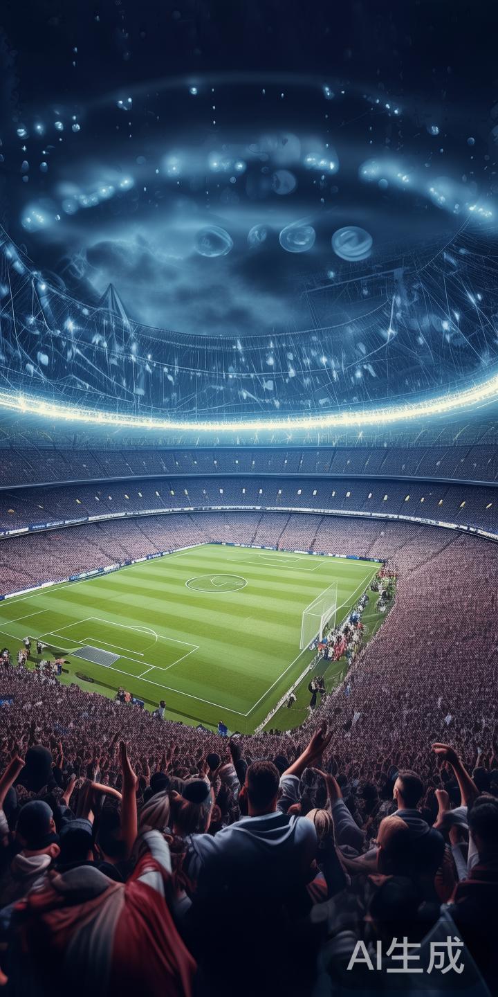 以一场激烈的欧洲冠军联赛为例，比赛现场变化瞬息万变